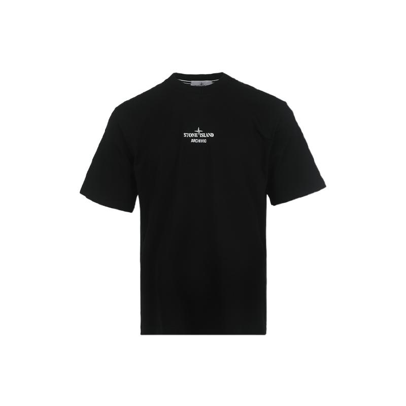 【自营】STONE ISLAND男士SS26标识刺绣潮流图案印花宽松短袖T恤