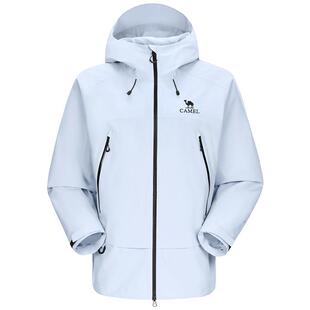 【彩壳】骆驼王者凯甲冲锋衣男女2026春季新款远山蓝硬壳防水外套