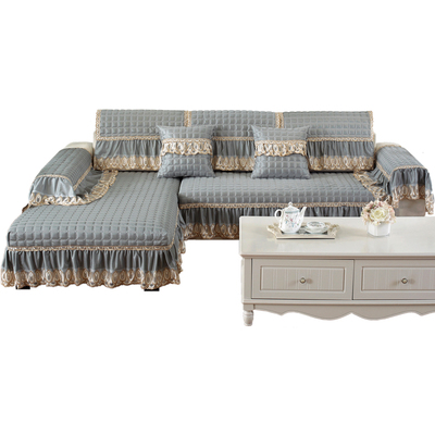 防滑欧式简约现代轻奢布艺沙发垫