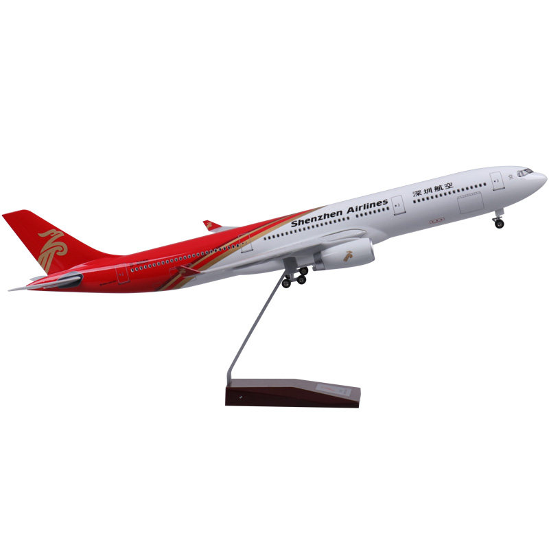 仿真拼装a330深圳带灯光航空飞机