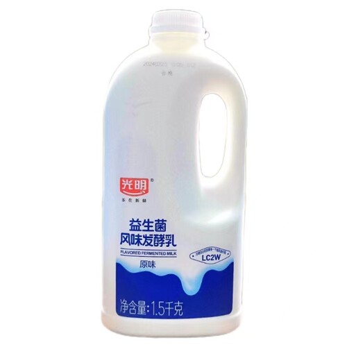 光明益生菌风味发酵乳原味红枣味酸奶大桶 大瓶装酸奶水果捞奶茶