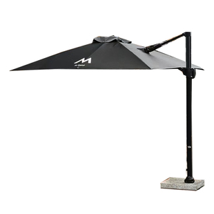 MStand咖啡厅户外遮阳伞庭院伞侧边气压伞抗风液压伞奶茶店遮阳伞