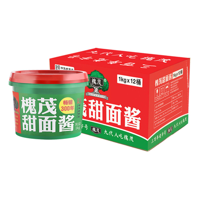 1kg甜面酱*12桶整箱发货