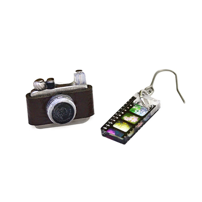 Ayatorie女复古相机耳环闺蜜礼物