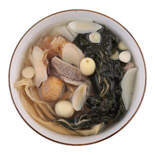 菜干南北杏无花果玉竹百合汤包广东养生煲汤材料解油腻汤三羹食养