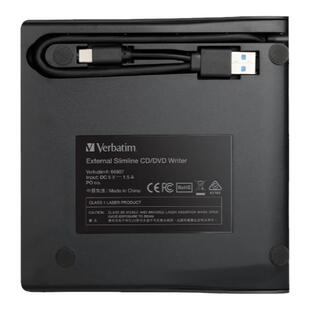 Verbatim威宝外置光驱dvd刻录机笔记本电脑外接usb移动光盘播放器