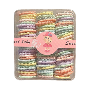 儿童彩色扎头发小皮筋不伤发拇指发圈女童宝宝头绳高弹力耐用发绳