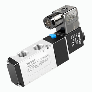 TWSANS台匠山耐斯电磁阀4v210-08电子阀二位五通气动电磁控制阀24