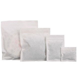 平底棉纸袋加厚白棉纸密封储存袋普洱茶茶饼收纳自封袋茶叶包装袋