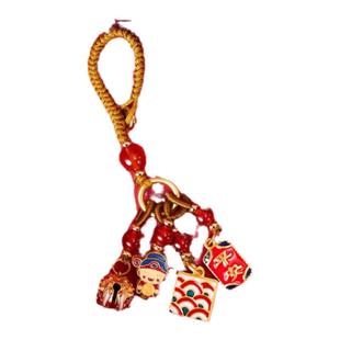 灵隐北高峰财神庙同款财神爷招财平安转运钥匙扣挂件