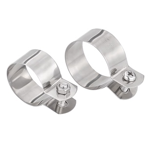 304不锈钢接地卡管卡钢管支架管扣骑马卡抱箍圆管固定卡箍水管夹