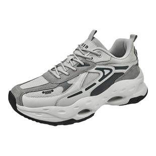 jeepspirit吉普男鞋增高老爹鞋2025年秋季新款复古男士休闲运动鞋