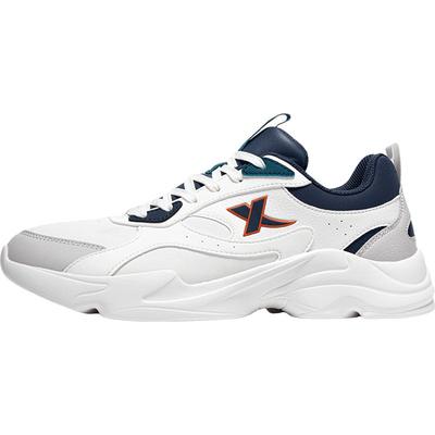 特步男鞋运动鞋男2024新款秋冬皮面防水跑步鞋官方正品休闲旅游鞋