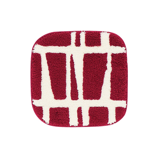 霜山几何簇绒坐垫家用餐桌椅垫子宿舍屁垫办公室久坐防滑椅子垫