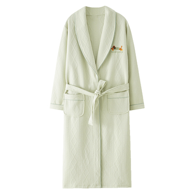 【浪莎】空气棉夹层睡袍女秋冬季