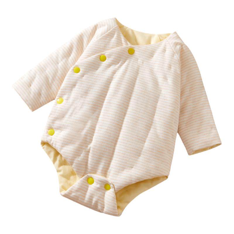 婴幼儿冬季加厚保暖长袖三角哈衣