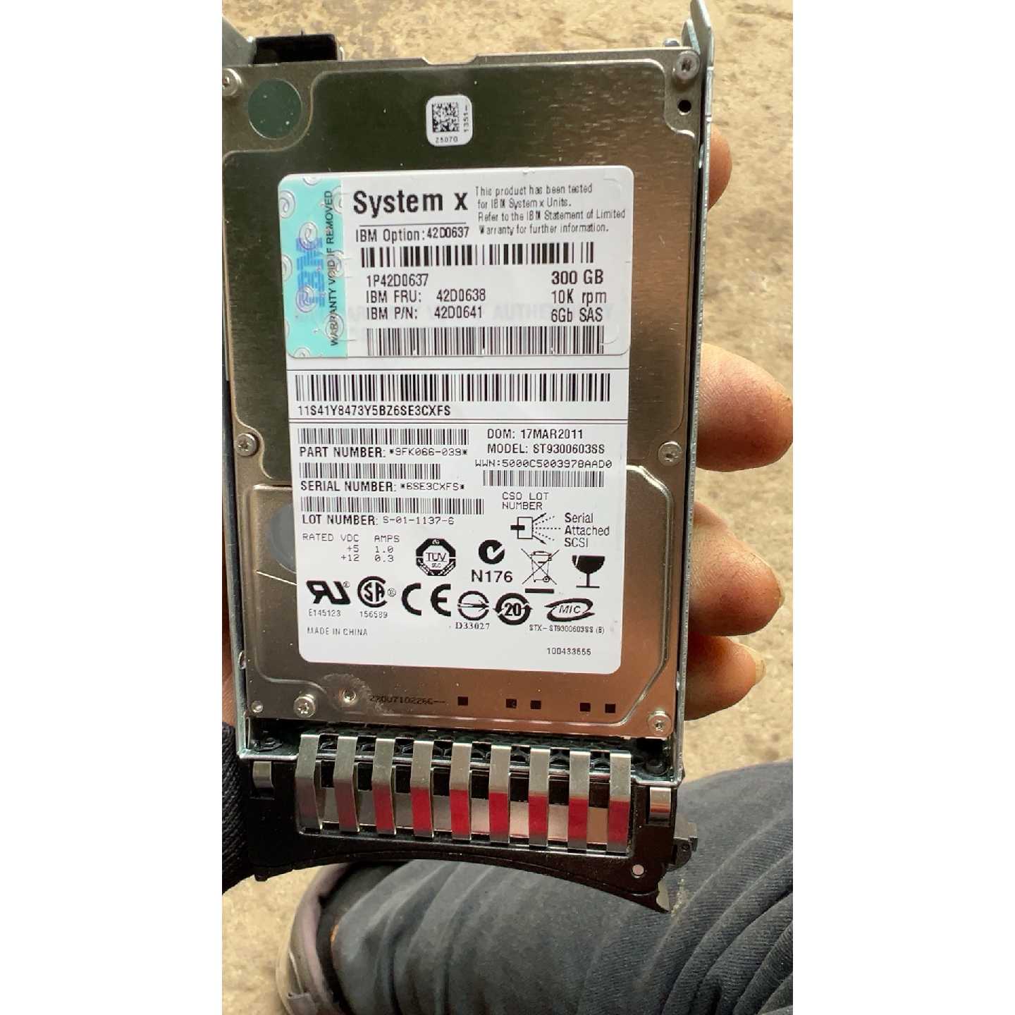 【请询价】IM服务器硬盘300G10Ksas42D0638