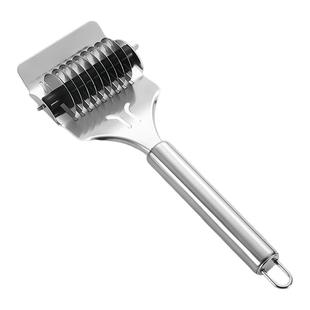 手动切面器家用压面不锈钢切面刀滚轮切面神器削面刀切面条削面器