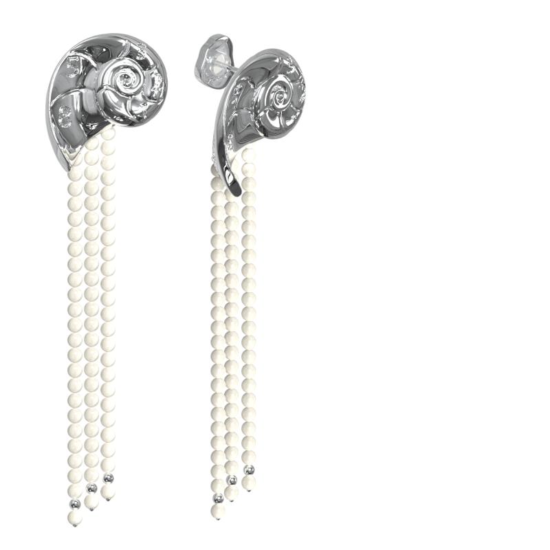 PEARLONA海螺流苏胸针新品