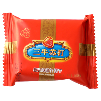 上海老式三牛苏打饼干椒盐味咸味