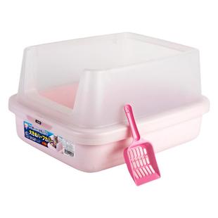 日本爱丽思猫砂盆半封闭双层猫砂盆半开放防溅大号爱丽丝幼猫厕所