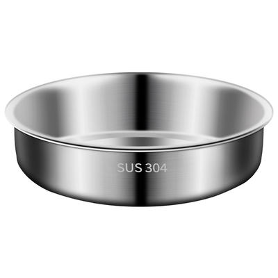 304不锈钢盘子加深圆盘