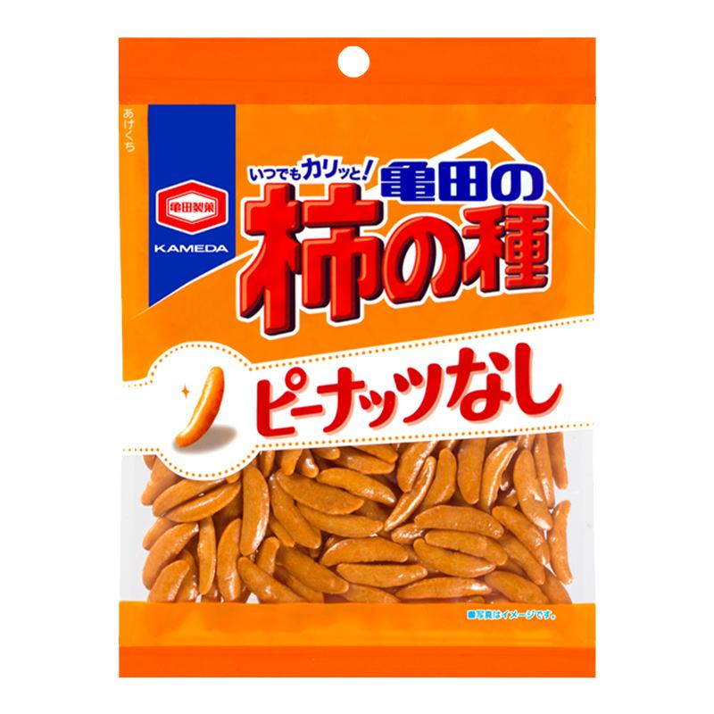日本直邮龟田制果柿种米果原味紫苏梅味芥末味休闲零食膨化食品
