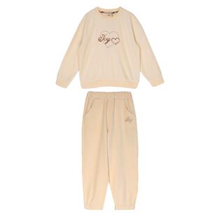 IVY HOUSE常春藤儿童装女童秋季新款 复古绒运动套装卫衣裤子居家