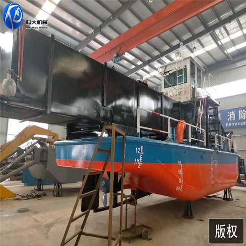 福建水草水葫芦水浮莲浮萍清理打捞船 机械化水下割草船 保洁船