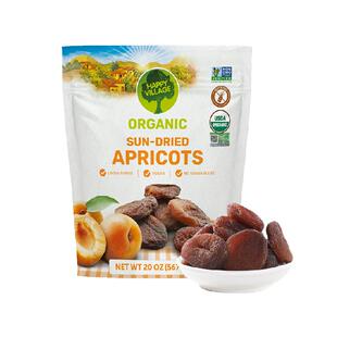 HappyVillage有机杏干土耳其黑杏原装进口无核果脯孕妇零食无麸质