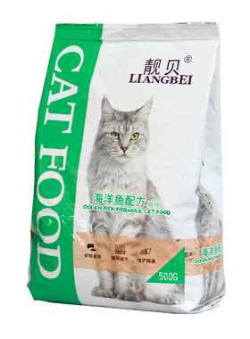 靓贝海洋鱼猫粮500x5斤成猫幼猫