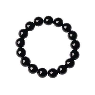 宫里上新正品天然黑曜石手串