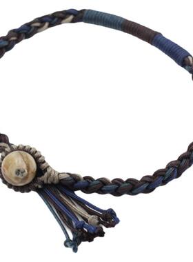 RedBi赤兔 蓝莓新中式藏式民族复古文艺日系小众原创手绳编织手链