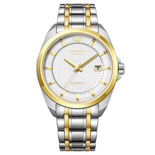 天王金标送福 18K金男表金色自动机械手表5825父亲节礼物送爸爸