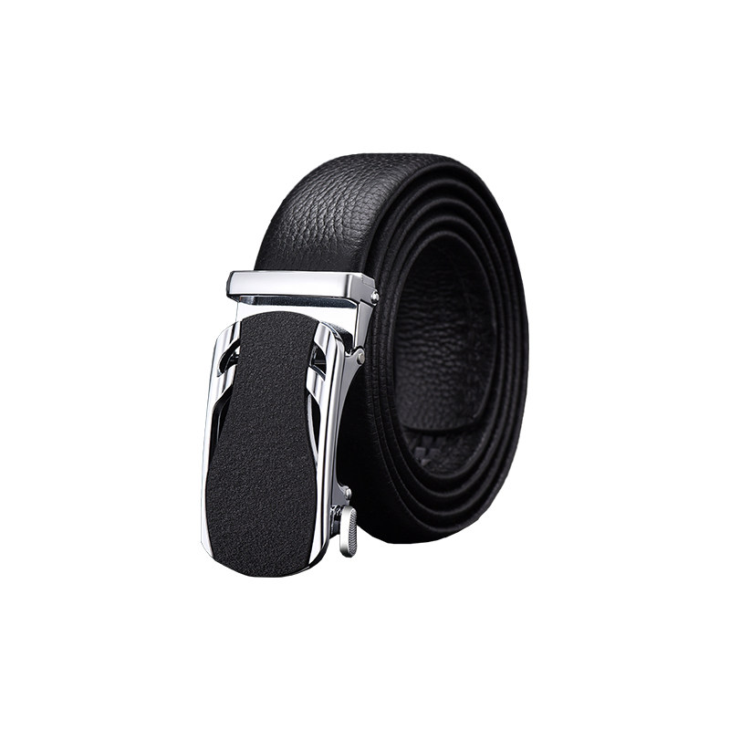 布锐科皮带Bresk男士真牛皮腰带新款牛皮商务潮布瑞科克皮带正品2