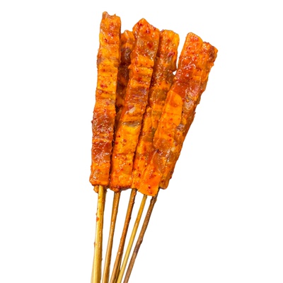 烧烤香辣坨坨五花肉串半成品