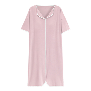 睡衣女夏季短袖纯棉纱布和服棉麻薄款浴衣睡袍胖MM汗蒸服可爱睡裙