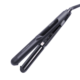 Shewait细薇黑钻涂层半圆弧形夹板直卷发两用刘海神器蛋卷卷发棒