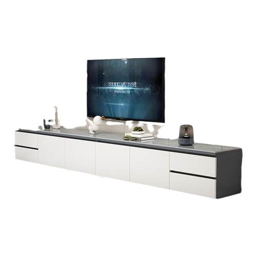 落地实木岩板电视柜简约现代小户型家用客厅卧室轻奢地柜电视机柜