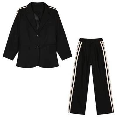 落落狷介西装套装裤女