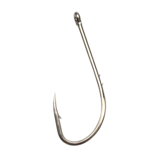 双背刺鱼钩潮钩长柄管付路亚圈柄海钓散装有倒刺歪嘴钩渔民捕捞钩