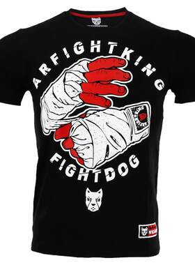 MMA搏击训练棉短袖T恤UFC格斗夏