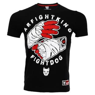 MMA搏击运动肌肉T恤武林风柔术短袖跑步UFC综合格斗训练泰拳散打