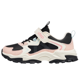 特步童鞋新款中大童魔术贴休闲鞋儿童运动鞋女童防滑耐磨鞋子