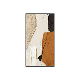玄关画2023年新款高端入户装饰画抽象家里走廊过道挂画侘寂风壁画