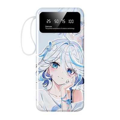 【3C认证】水神芙宁娜充电宝20000毫安10000移动电源快充来图定制