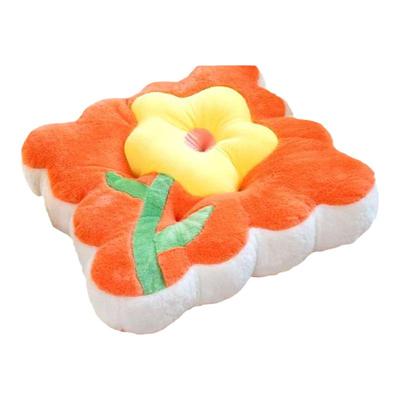 毛绒立体花朵加厚椅垫