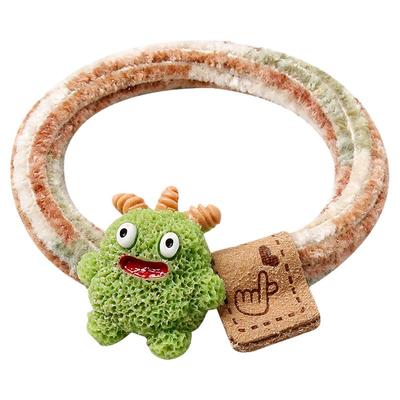 创意可爱小怪兽发圈橡皮筋头绳女