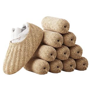 百草园一次性鞋套室内家用加厚耐磨防滑机房专用学生无纺布脚套