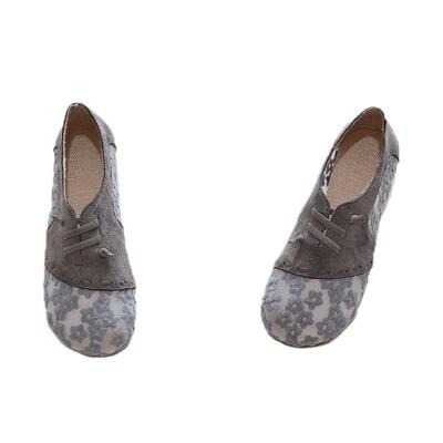 春秋外贸网面渔夫懒人平底单鞋